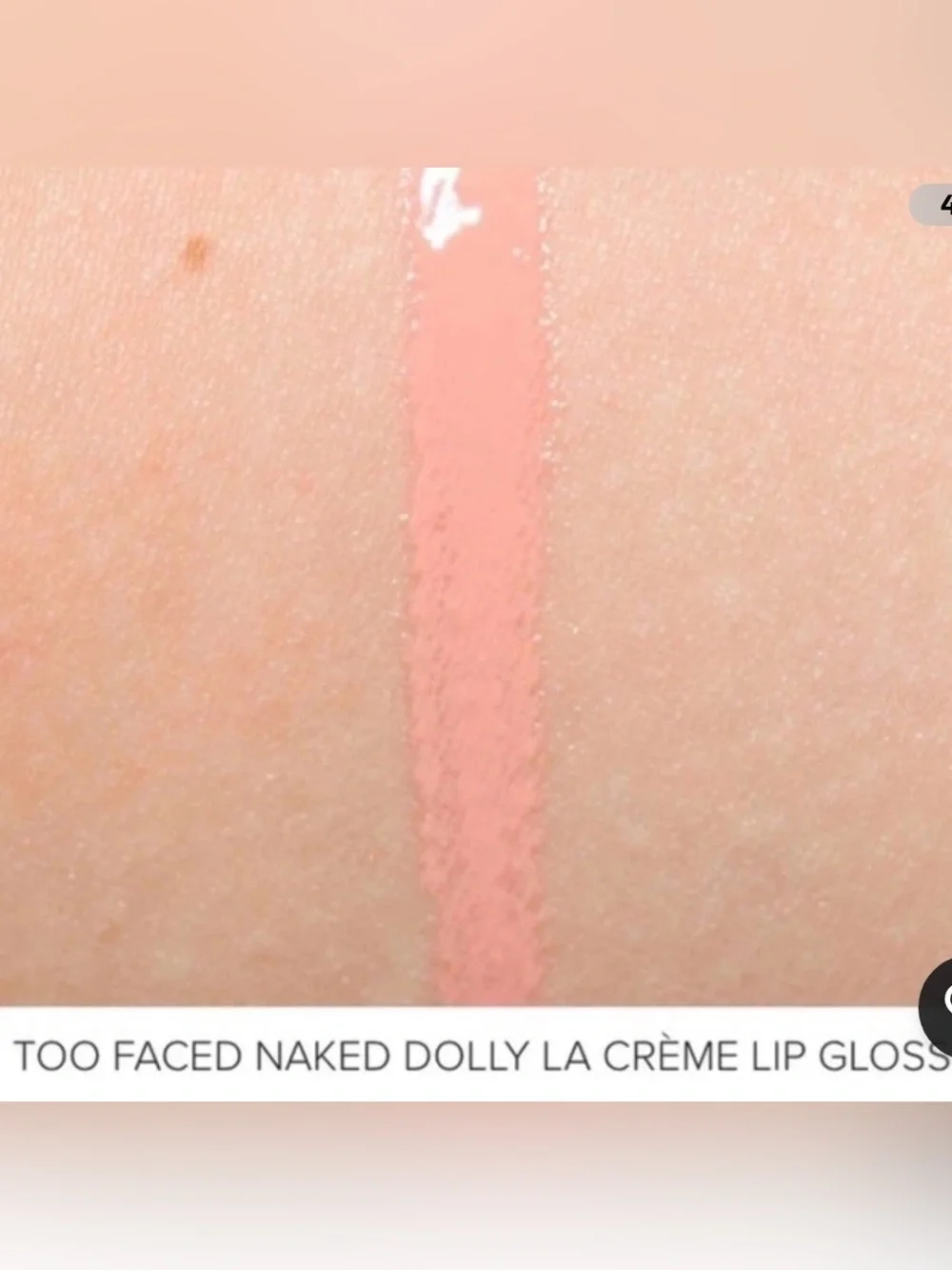 Too Faced Lip Gloss Travel Size Naked Dolly